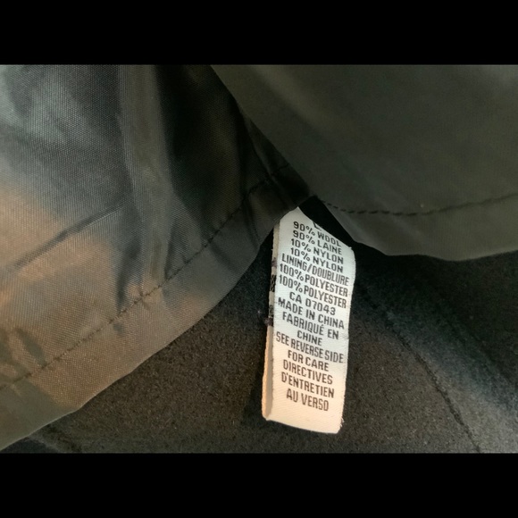 Black Wool Zippered Blazer - Picture 3 of 4